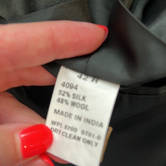 Men’s T Harris London Silk Wool Two Button Suit Sports Jacket 42R - Picture 5 of 5